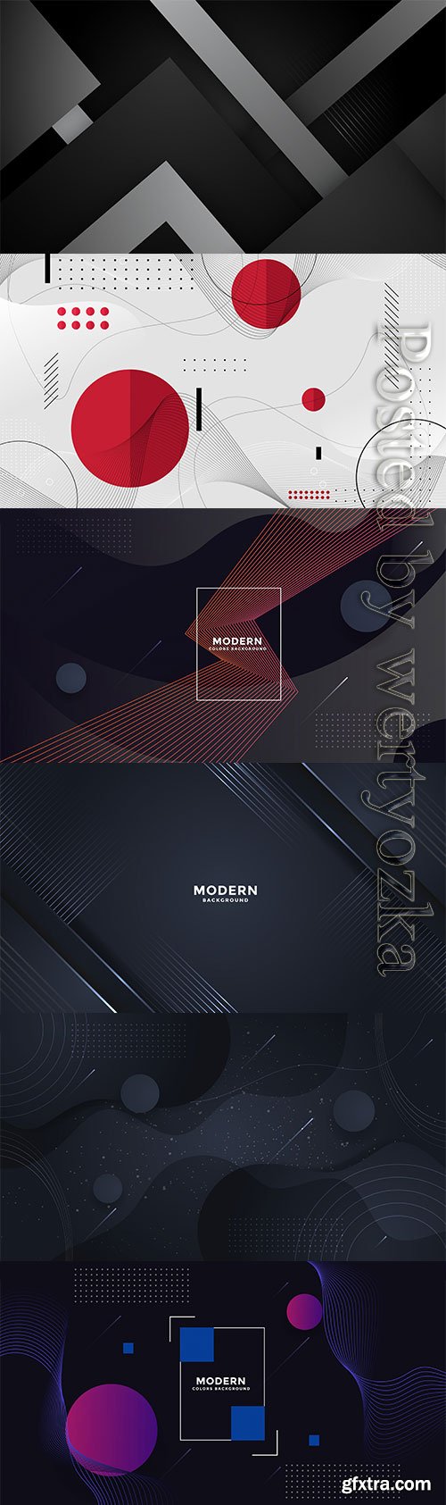 Dark 3d geometric vector background template design