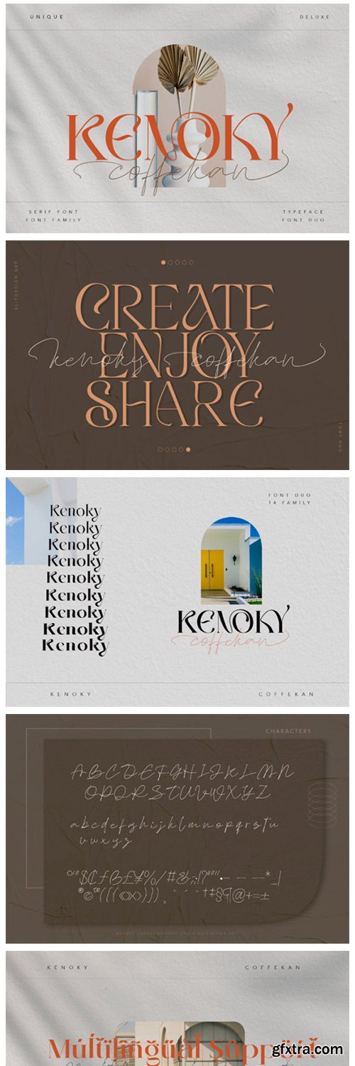 Kenoky Coffekan Font