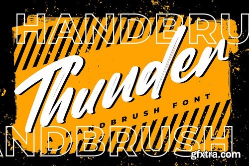 Thunder - Brush Font