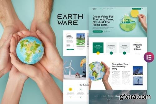 ThemeForest - Earthware v1.0.0 - Eco Green Renewable Energy Elementor Template Kit - 31881717