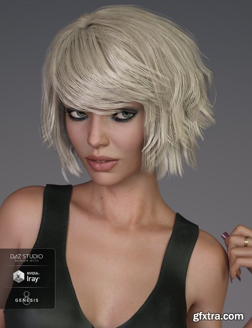 Pop Cut Hair for Genesis 3 and 8 Female(s)