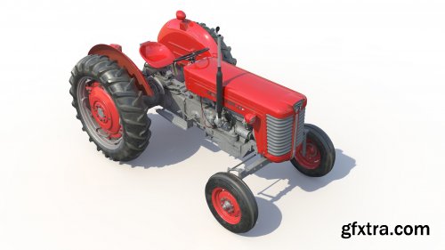 Massey Ferguson 65 VR / AR / low-poly 3d model