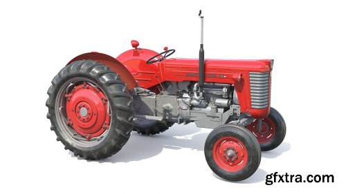 Massey Ferguson 65 VR / AR / low-poly 3d model