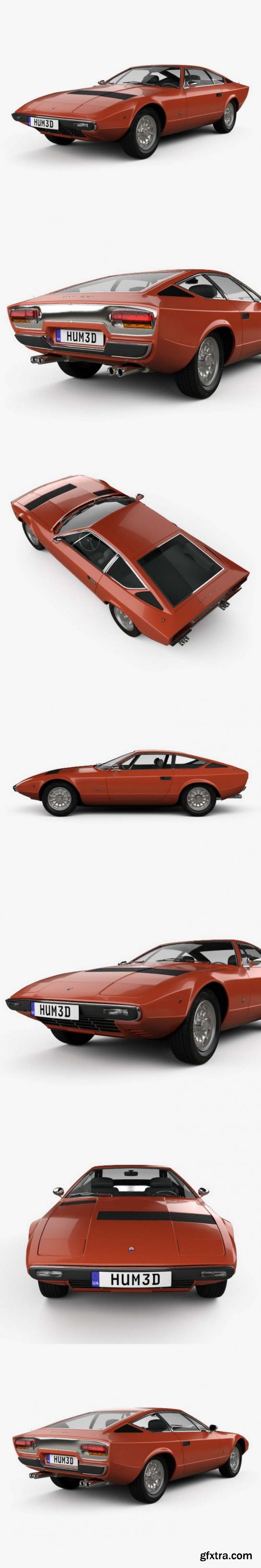 Maserati Khamsin 1977 3D Model