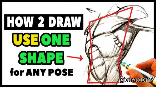  How to Draw : ONE shape to Draw ANY Body