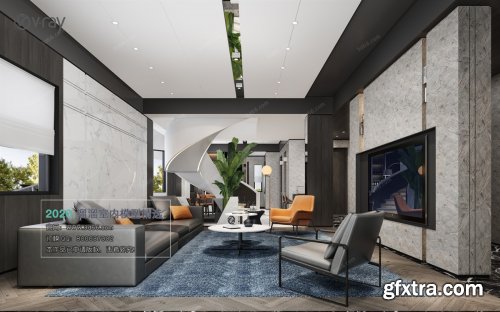 Modern style Livingroom Vray 19