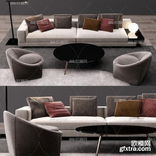 Modern fabric sofa combination 25