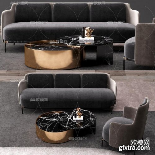 Modern fabric sofa combination 29