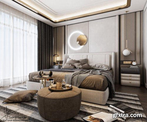 Bedroom Scene Sketchup by Trong Thanh