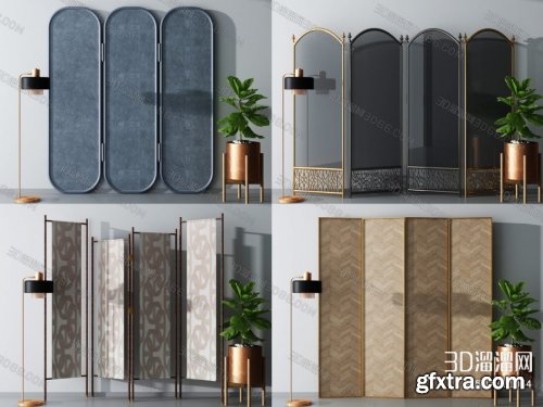 Decorative Partition 02 3d Model