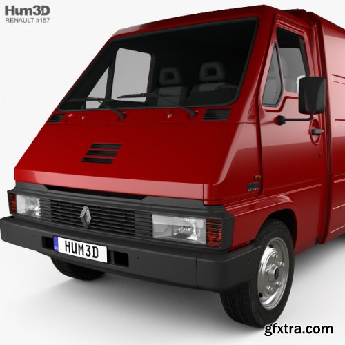 Renault Master Panel Van 1980 3D model