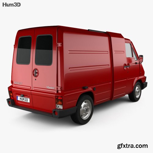 Renault Master Panel Van 1980 3D model