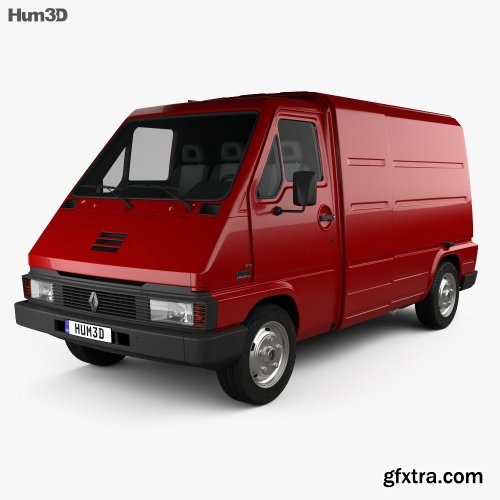 Renault Master Panel Van 1980 3D model