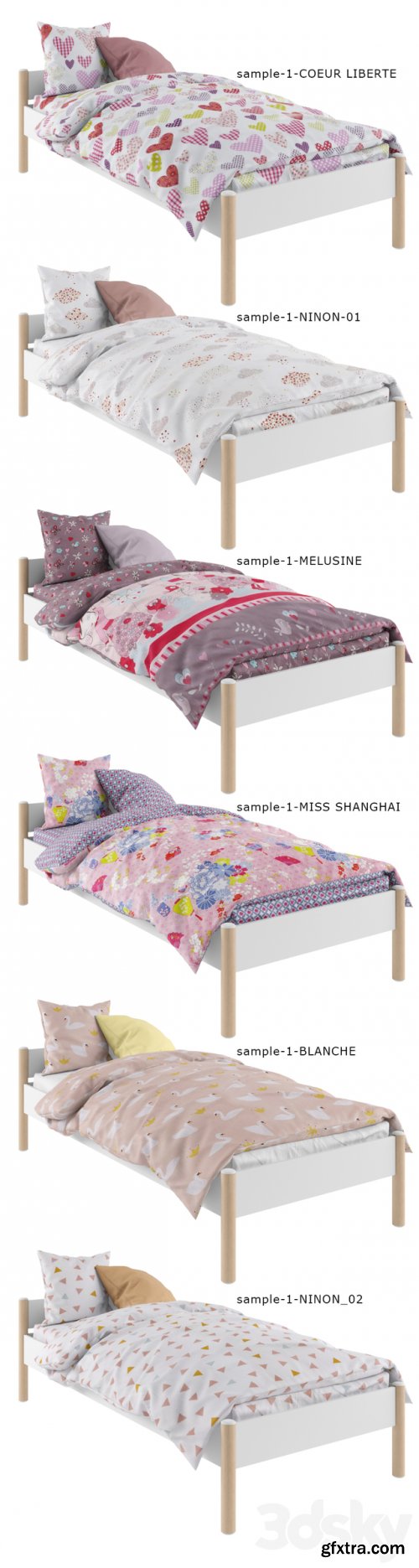 Bed linen for the girl 01