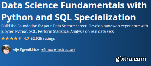 Coursera - Data Science Fundamentals with Python and SQL Specialization