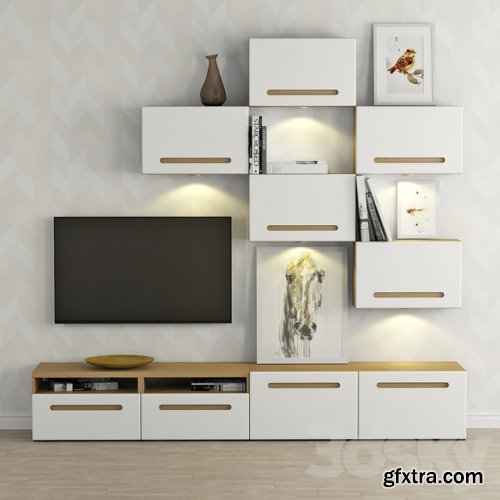 Cabinet for TV and multimedia Ikea BESTO / Besta Marwick