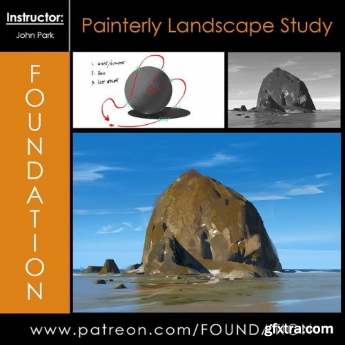 Gumroad - Foundation Patreon - Painterly Landscape Study with John Park