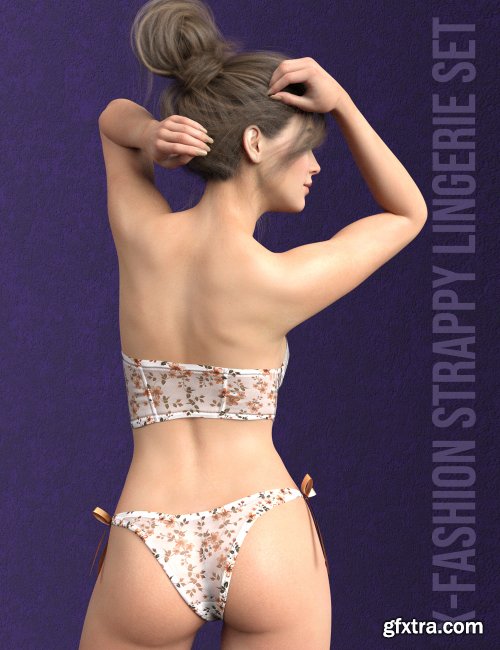 X-Fashion Strappy Lingerie Set