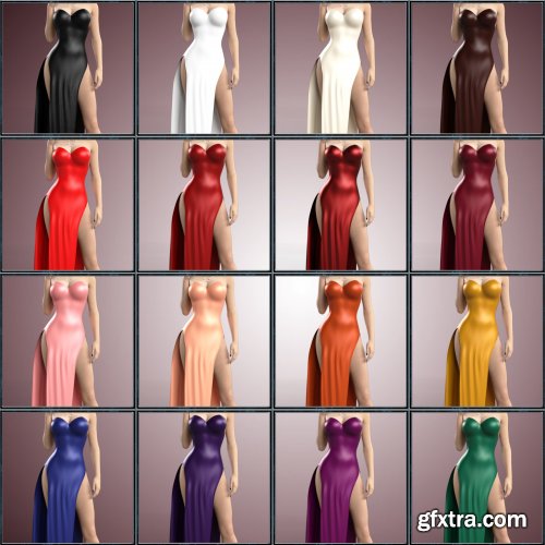 dForce Hot Dress for Genesis 8 Females