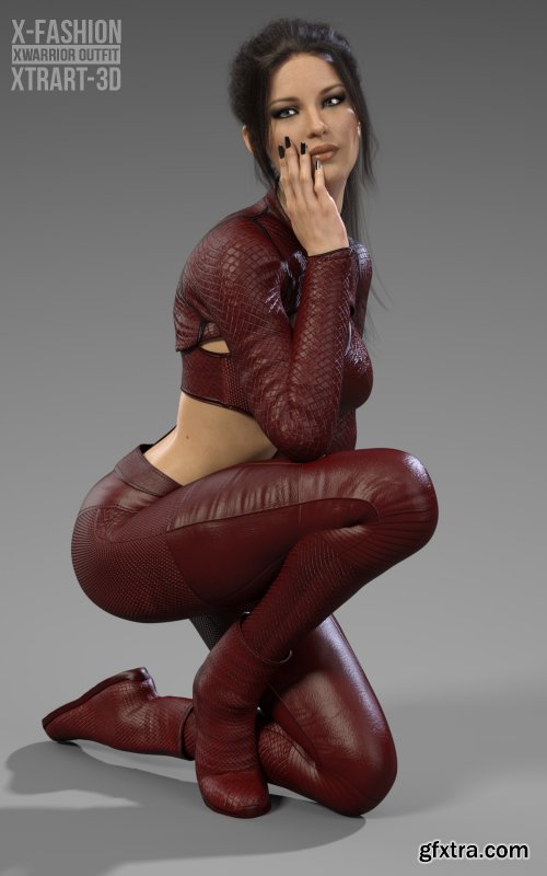 X-Fashion XWarrior Outfit for Genesis 8 Females