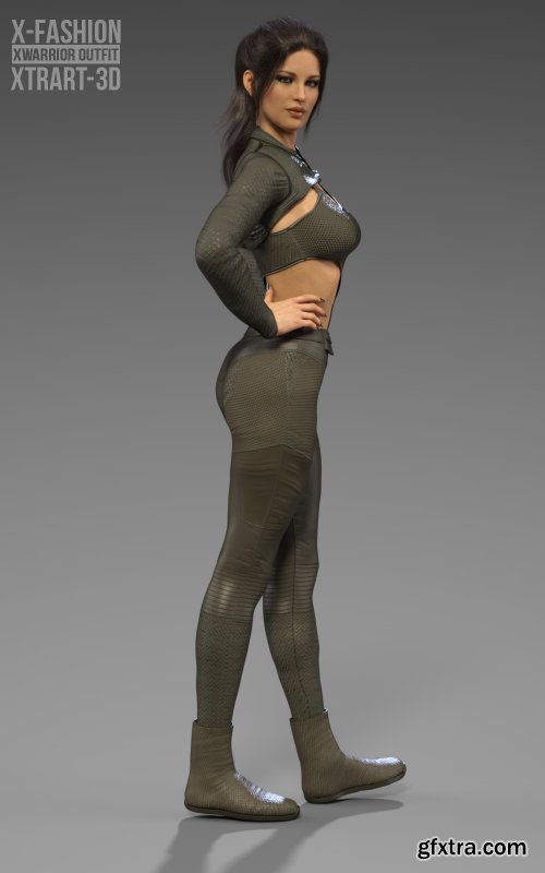 X-Fashion XWarrior Outfit for Genesis 8 Females