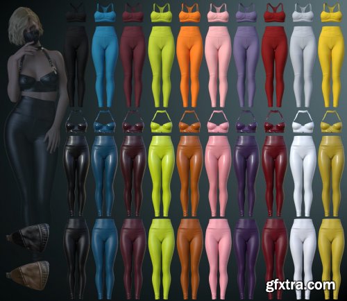  High Waisted Leggings Outfit for Genesis 8 and 8.1 Females 