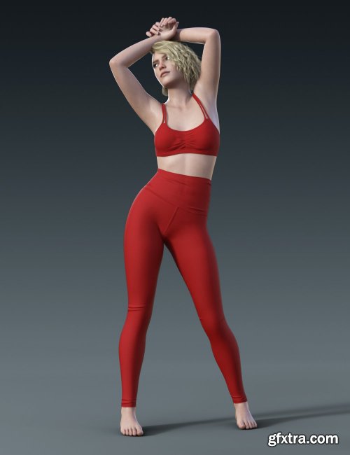  High Waisted Leggings Outfit for Genesis 8 and 8.1 Females 