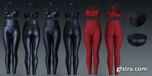  High Waisted Leggings Outfit for Genesis 8 and 8.1 Females 