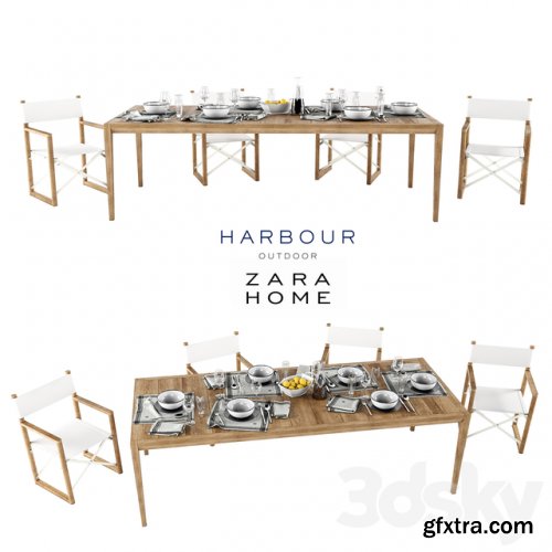 Harbor Outdoor collect and Zara Home table setting