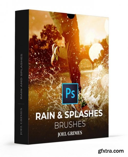 Joel Grimes - Rain and Splashes Photoshop Brushes