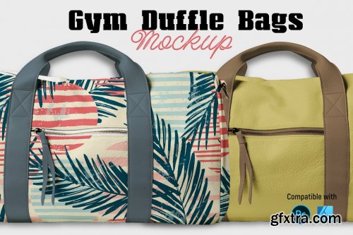 CreativeMarket - Gym duffle bags | Mockup 6093438