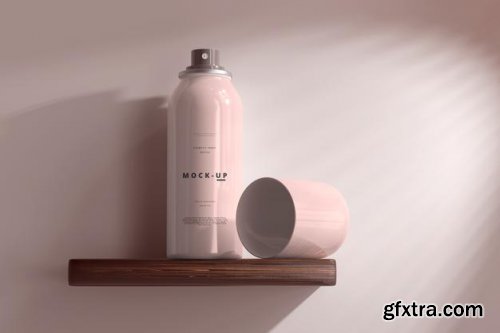 Spray bottle mockup