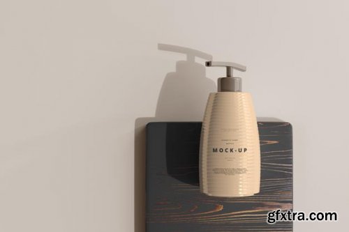 Pump bottle mockup