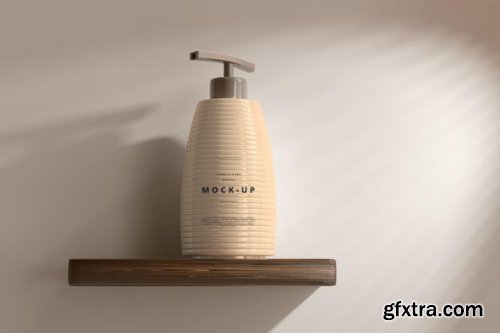 Pump bottle mockup