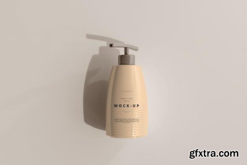 Pump bottle mockup