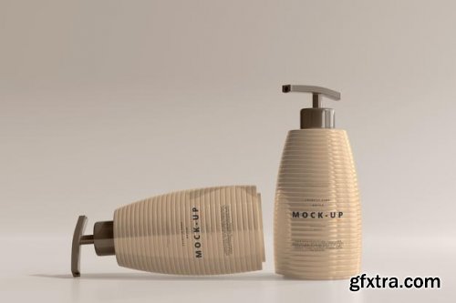 Pump bottle mockup