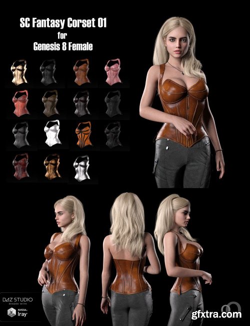 SC Solo Fantasy Corset 01 for Genesis 8 Female