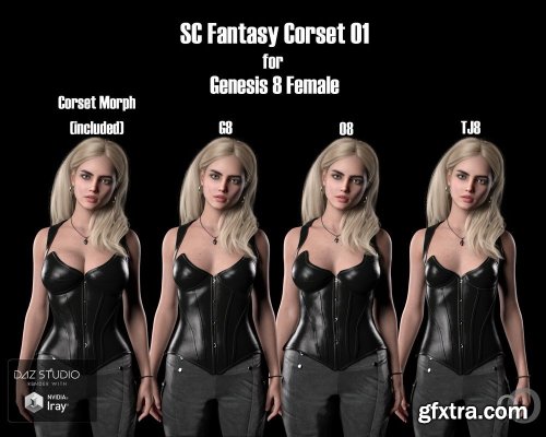 SC Solo Fantasy Corset 01 for Genesis 8 Female