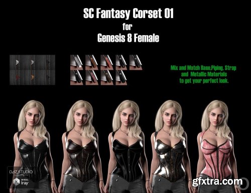 SC Solo Fantasy Corset 01 for Genesis 8 Female