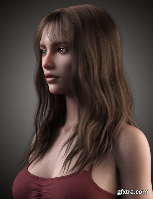  Flora Hair For Genesis 8 and 8.1 Female 