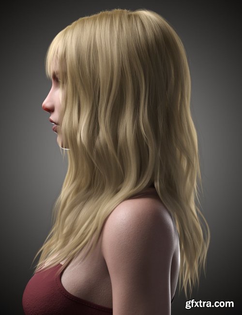  Flora Hair For Genesis 8 and 8.1 Female 