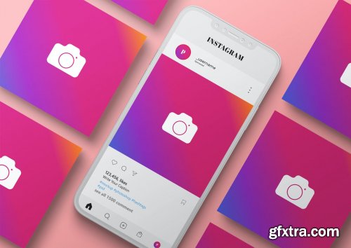 Instagram Post Mockup Template - Vol 03