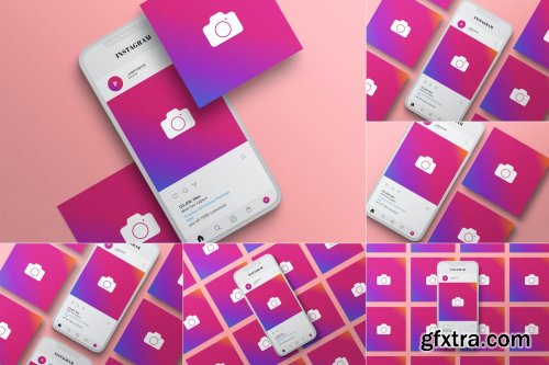 Instagram Post Mockup Template - Vol 03