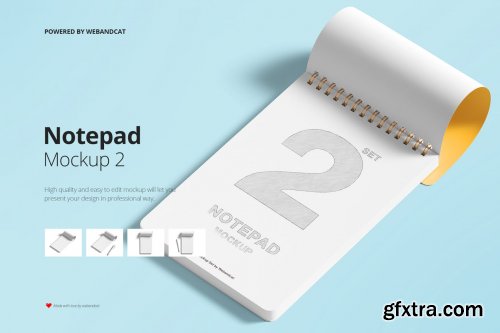 Notepad Mockup Set 2