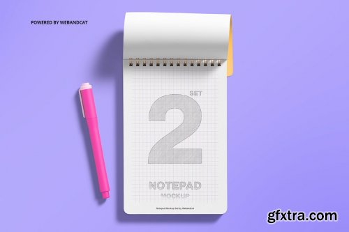 Notepad Mockup Set 2