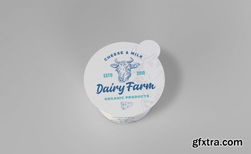 Dairy Product Cup Mockup