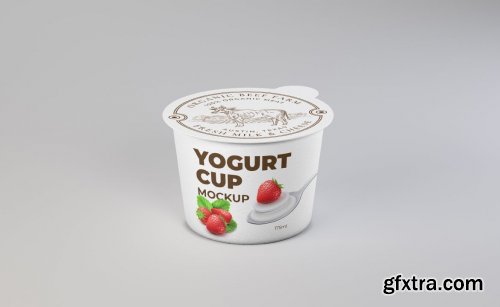 Dairy Product Cup Mockup