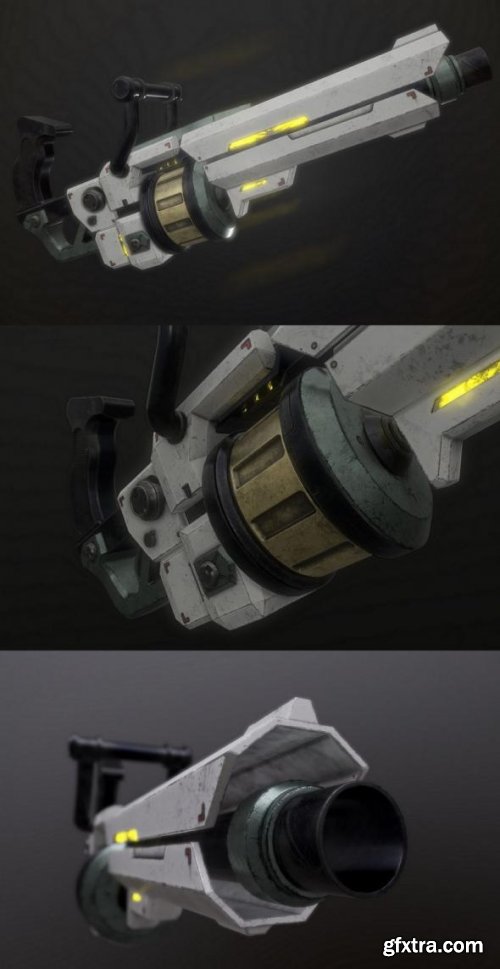 sci-fi grenade launcher