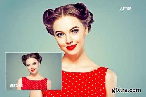 CreativeMarket - Real oil paint photoshop action 5906275