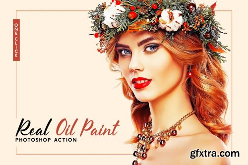 CreativeMarket - Real oil paint photoshop action 5906275